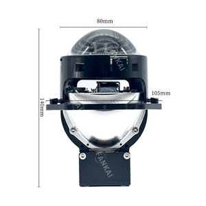 Phare de voiture M3 LED à double lentille optique 3,0 pouces 80W haute puissance, adaptable universellement - Product Image 3