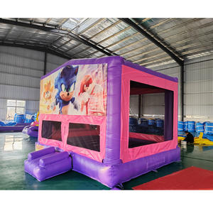 Casa de Brinco Inflable de Alta Velocidad con Diseño de Erizo, Zorro y Echidna Roja para Fiestas Infantiles y Eventos de Juego - Product Image 2