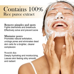 인기 스킨 케어 유기농 쌀 발효 여과 히알루 론산 비타민 진정 브라이트닝 보습 페이셜 클렌저 - Product Image 3