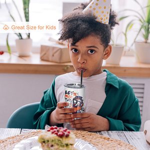 12oz Sublimation Tumblers with Lids and Straws Stainless Steel Skinny Tumblers for Kids <b>Double</b> <b>Wall</b> Vacuum Insulated Tumbler - Product Image 6