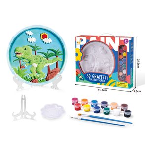 Ensemble de peintures en plâtre 3D créatives à faire soi-même, figurines colorées pour enfants, jouets de <span class=keywords><strong>dessin</strong></span> pour la peinture artistique - Product Image 5