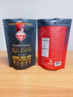 Sachet Doypack Personnalisé Imprimé en Héliogravure avec Fermeture Zip en Mylar, Anti-humidité, 50 à 200 microns, pour Emballage Alimentaire de Bœuf Séché