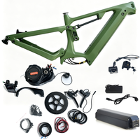 Sepeda Gunung Listrik Dengfu E22 Full Suspension Rangka Karbon Sistem Bafang M620 48V 52V Finishing Kustom