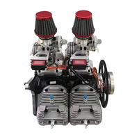 Motor de Gasolina de Dos Tiempos con Inyección Electrónica de Combustible de 550 cc, Unidad de Potencia Confiable para Vehículos Aéreos de Ala Fija para Topografía y Cartografía