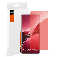 9H 2.5D clair Anti Explosion téléphone portable lumière rouge verre trempé Film de protection d'écran pour Vivo V30 V30E V40 V40E V50 Pro Lite