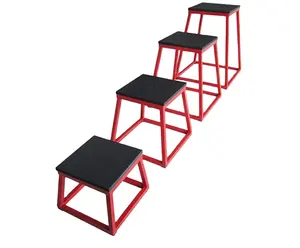 Caja de salto para gimnasio, equipo de entrenamiento de fuerza, ajustable, pliométrico