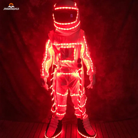 Offre Spéciale LED Robot Costume Set Laser Gants et Espace Vêtements Costume pour Graduation Club Halloween et Noël Cosplay