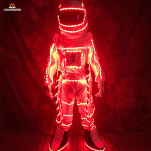 Offre Spéciale LED Robot Costume Set Laser Gants et Espace Vêtements Costume pour Graduation Club Halloween et Noël Cosplay - Product Image 2