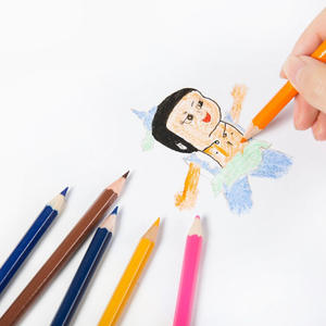 Perlengkapan seni profesional terlaris untuk artis menggambar hadiah alat tulis Set kotak kayu anak dengan pensil warna - Product Image 6