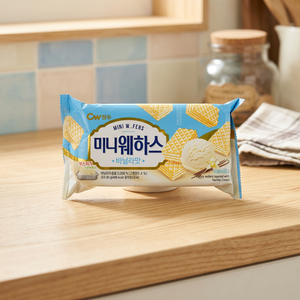 Mini obleas Cheongwoo sabor vainilla 80g conserva producto - Product Image 2