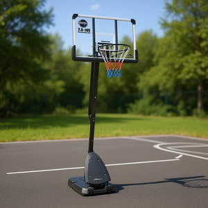 Aro de Baloncesto Hasuma, Altura Ajustable de 7.5 a 10 pies, Portátil, para Entrenamiento al Aire Libre, con Base Estable - Product Image 2