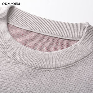 Suéter Jacquard Personalizado con Logotipo OEM y ODM para Hombre, Suéter de Punto con Cuello Redondo, Suéter de Invierno de Diseño en Algodón para Hombre - Product Image 5