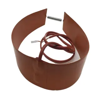 带弹簧连接的电子管上的电动硅胶垫加热器柔性硅胶垫加热加热器盖