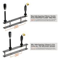 Kit de montage de planche de récupération ALL-TOP Support universel pour rails de traction