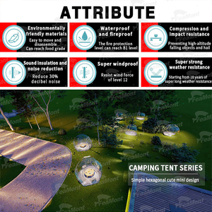 FEAMONT Personalizable Moda El techo del cielo estrellado mantener fuera la lluvia y el viento carpas de burbujas pareja Romántica casa de burbujas - Product Image 3