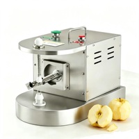 Automatische roestvrijstalen groente- en fruitenschilmachine Schil-appelmachine Sinaasappelschiller Hoge productiviteit 220V 80W