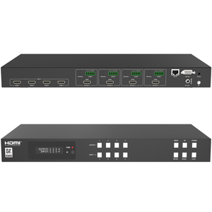4x4 8K UHD HDMI 2.1 <span class=keywords><strong>Matrix</strong></span> Switcher Auto Downscaling Audio De-Embedding pour système de cinéma maison - Product Image 2
