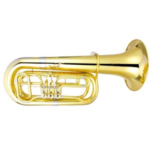 <span class=keywords><strong>Tuba</strong></span> de qualité en Si bémol, 3 clés rotatives, diamètre du corps 18 mm, diamètre de la cloche 401,5 mm, instrument en laiton OEM - Product Image 1