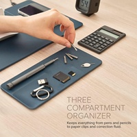 Tapis de bureau multifonctionnel de dessin animé avec tapis de souris de charge sans fil intégré et porte-stylo intelligent-essentiel pour le bureau et le goujon