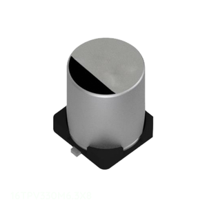 Distribuidor Autorizado, Condensador de Superficie 16TPV330M6.3X8, 330 uF, CAP ALUM 16V POLAR - Product Image 1
