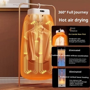 Sèche-<span class=keywords><strong>linge</strong></span> domestique portable en acier inoxydable avec crochets et rails pour le séchage des vêtements en dortoir - Product Image 1