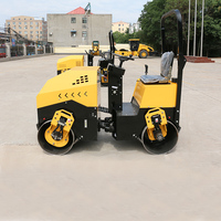 Mini rouleau compresseur vibrant à double tambour Asphalte 1 tonne Compacteur Changchai Moteur 1 tonne Poids