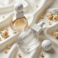 Flacon pompe de luxe en verre vide pour fond de teint et lotion, 50 ml, personnalisable, faible MOQ, pour soins de la peau et maquillage