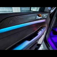 Luz Ambiental de Fibra de Carbono Auténtica para Mercedes Benz GLE GLS ML GL W165 W166, Lámpara de Atmósfera, Iluminación Interior