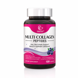 DUOZI Péptidos de Colágeno Múltiple, 120 Cápsulas, Suplemento de Belleza para el Cabello, la Piel y las Uñas, para Mujeres - Product Image 1