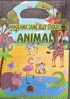 Livre d'activités en TPE imperméable, sûr et non toxique, avec autocollants en gelée, animaux réutilisables, imprimé UV, pour enfants, cadeaux promotionnels quotidiens