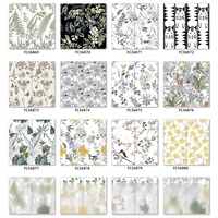 Carrelage mural en mosaïque de petite taille à motif floral, style italien nordique, entièrement en porcelaine, finition mate, antidérapant, épaisseur 8 mm, 300x600 mm, pour villa