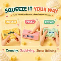 Jouet sensoriel anti-stress souple et moelleux au toucher beurré, bâton texturé ASMR, cadeau amusant et original, en matériau TPR Runfeng