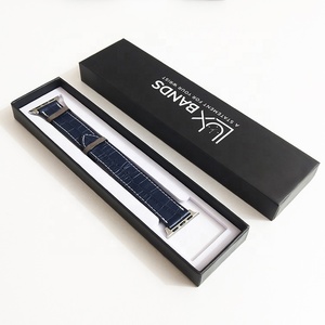 Couvercles supérieurs et inférieurs en papier rigide de faible qualité de quantité minimale de commande Coffrets cadeaux en relief personnalisés pour bracelet de montre Emballage de bracelet de montre Quantité de qualité - Product Image 1