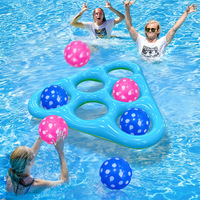 Nouveaux jouets aquatiques gonflables triangulaires en PVC pour enfants, pour l'extérieur, pour le divertissement interactif en piscine