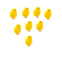 2025 nouveauté en gros pas cher décorations de pâques mignon petit chenille poulet à couver poussin en peluche pour la rentrée des classes