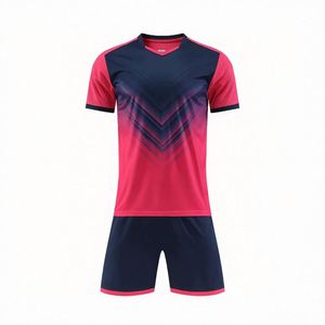 เสื้อฟุตบอลตาข่ายพิมพ์ลายขายส่ง แขนสั้น ชุดเต็ม ชุดวอร์มทีมฟุตบอล สีตามสั่ง คุณภาพสูง 25/26 - Product Image 1
