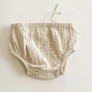 2024 di mussola di <span class=keywords><strong>cotone</strong></span> Super morbido baby bubble estate bloomers pantaloncini per neonato ragazzo - Product Image 4