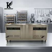 Lave-vaisselle à ultrasons commercial, haute efficacité, équipement de nettoyage automatique de la vaisselle pour restaurant