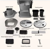 Mini-trancheuse commerciale 110V-220V pour légumes, robot culinaire pour petit-déjeuner, coupe-pommes de terre pour usine de transformation de légumes et boulangerie