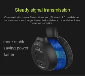 หูฟัง Zealot B570 สำหรับเล่นเกมส์ แบบใส่ในหู พับได้ แบบครอบหู หูฟังไร้สาย แบบครอบหู เสียงคุณภาพสูง สเตอริโอ รองรับ Aux พร้อมไมโครโฟน - Product Image 4