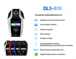 2023 nuovi arrivi smart LCD PKE touch ips screen upgrade chiave <span class=keywords><strong>auto</strong></span> originale al telecomando PKE universale per <span class=keywords><strong>BMV</strong></span> AUDI HONDA - Product Image 3