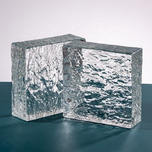 150*150*50MM fabrika fiyat katı cam blok duvar dekorasyon için Modern stil kristal cam tuğla