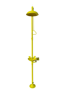 Équipement de <span class=keywords><strong>sécurité</strong></span> de station de douche d'urgence revêtu d'acier inoxydable approuvé par la norme CE ANSI pour la station de lavage des yeux de laboratoires - Product Image 4