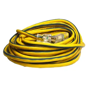 12/3 50ft Cable de extensión retráctil de alimentación 220V Chaqueta de PVC impermeable de alta resistencia Conductor de cobre 15A Clasificado NEMA AC