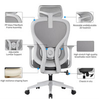 Chaise de bureau exécutive ergonomique en maille, design moderne, avec vérin à gaz réglable en hauteur et appui-tête 3D - OEM/ODM
