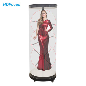 Holograma 3D Hologram hiển thị LED Fan 1x3 nối hình trụ tủ con người giải pháp 3D Hologram Fan chiếu - Product Image 1
