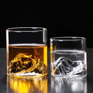 <span class=keywords><strong>Bicchiere</strong></span> da Whiskey di Alta Qualità in Vetro Borosilicato Trasparente da 180ML con Vista Montagna, Creativo <span class=keywords><strong>per</strong></span> Casa e Bar - Product Image 4
