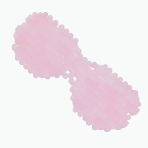 Masque de massage pour les yeux en pierre de quartz rose naturelle à 100% - Product Image 4