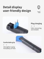Raquette anti-moustiques électrique rechargeable haute tension, personnalisable en usine, avec filet de sécurité à 3 couches