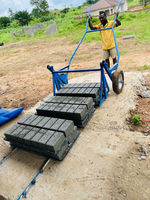 Machine à fabriquer des briques semi-automatique QT4-40, petite machine à blocs de béton pour les entreprises en démarrage en Afrique